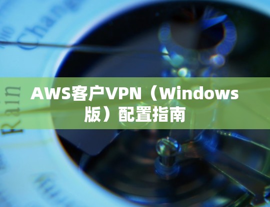 AWS客户VPN(Windows版)配置指南 AWS客户VPN(Windows版)配置指南