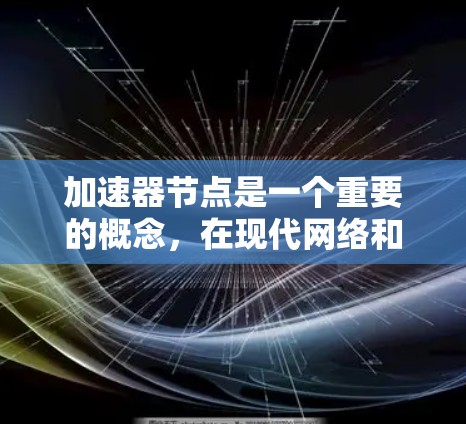 加速器节点是一个重要的概念，在现代网络和数据处理中发挥着关键作用。以下是对加速器节点的详细分析，帮助您全面理解其类型、用途及优势